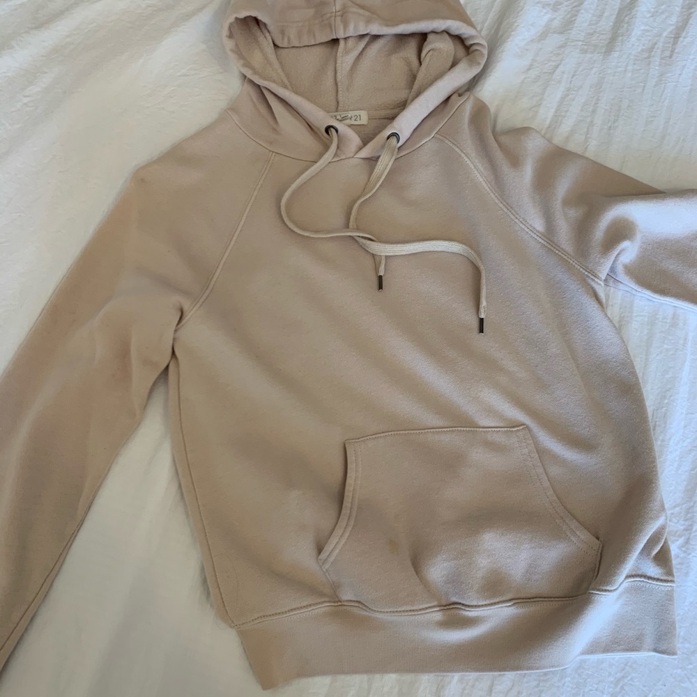 Forever 21 Ivory Hoodie